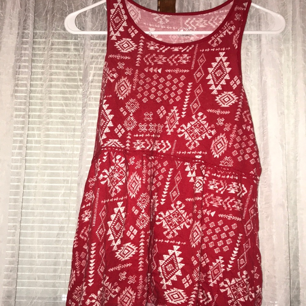 Red tank top
